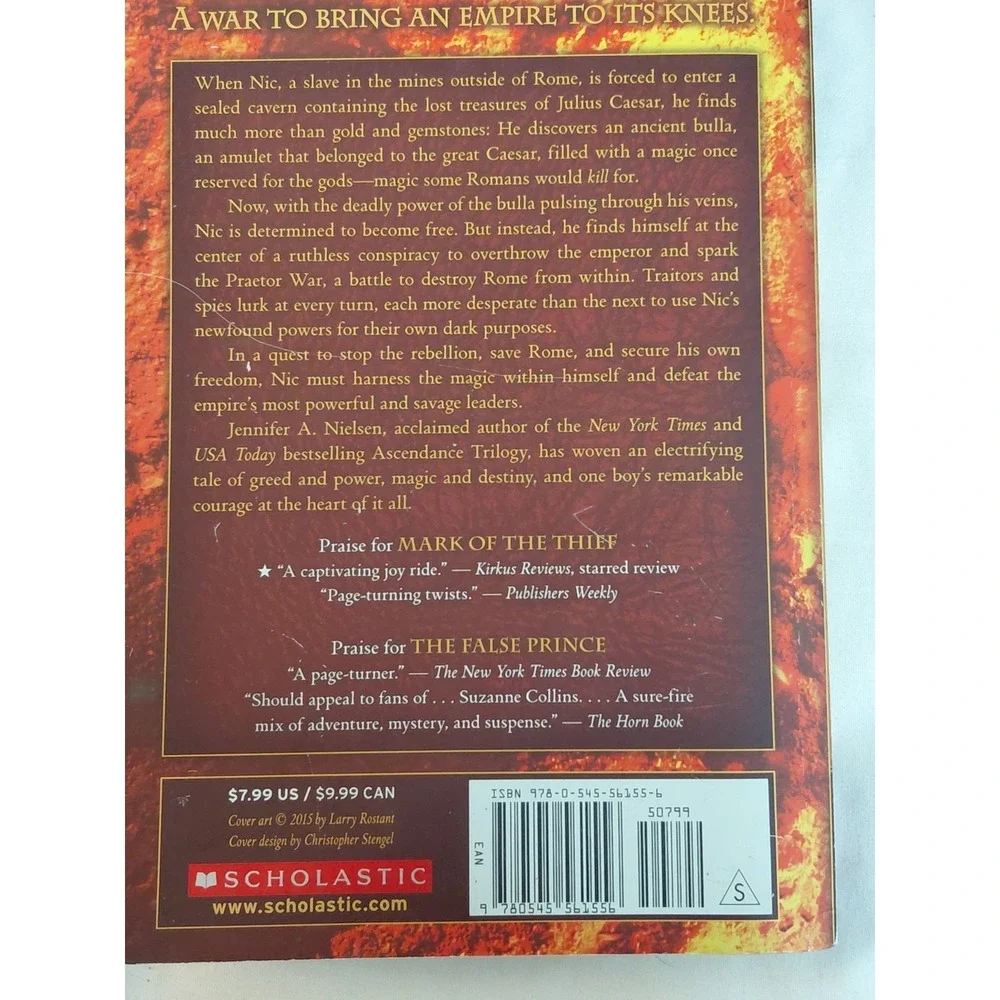 Jennifer A. Nielsen Mark of the Thief Trilogy Books 1-3 Paperback Scholastic Set